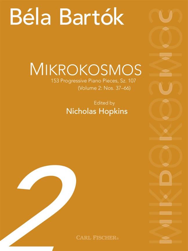 Mikrokosmos - 153 Progressive Piano Pieces Sz. 107 - Volume 2: Nos. 37, 66 - pro klavír