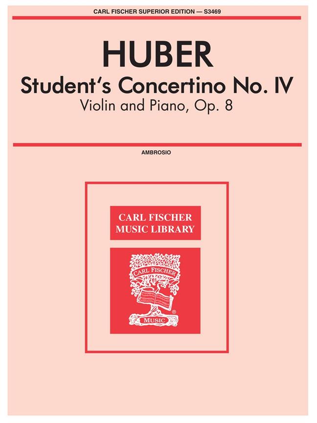 Student's Concertino 4 G-Dur Opus 8 - skladby pro housle a klavír