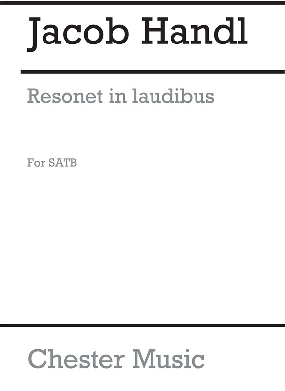 Handel: Resonet In Laudibus (Collins) Satb