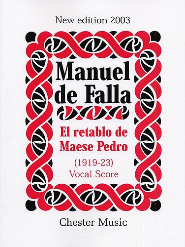 Manuel De Falla: El Retablo De Maese Pedro (Vocal Score)