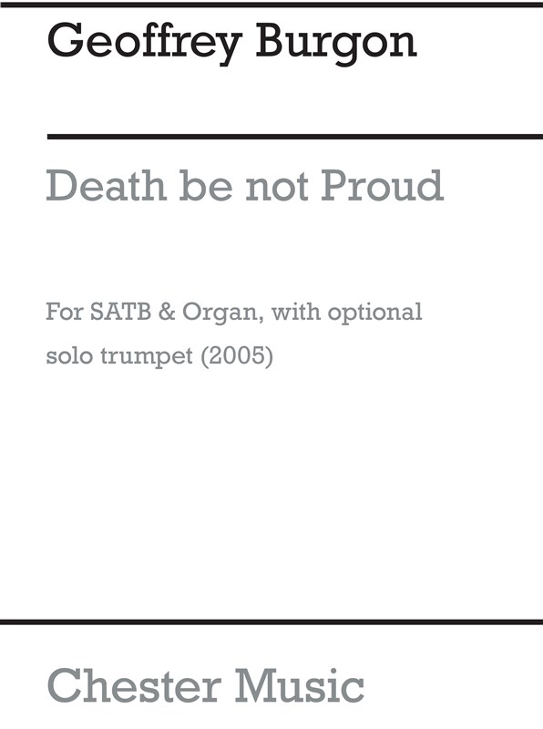 Geoffrey Burgon: Death Be Not Proud (Trumpet Part)