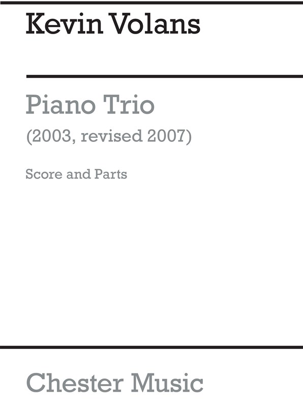 Kevin Volans: Piano Trio