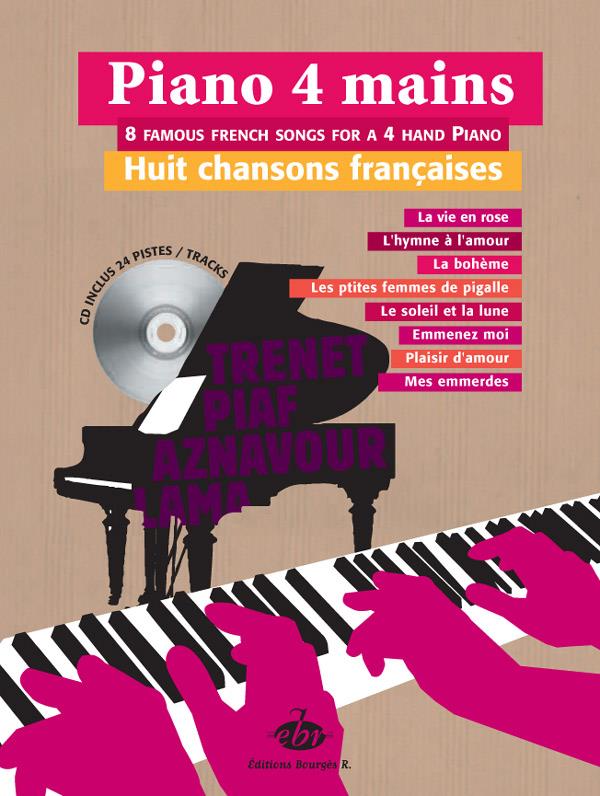 Piano 4 mains, 8 Chansons Françaises