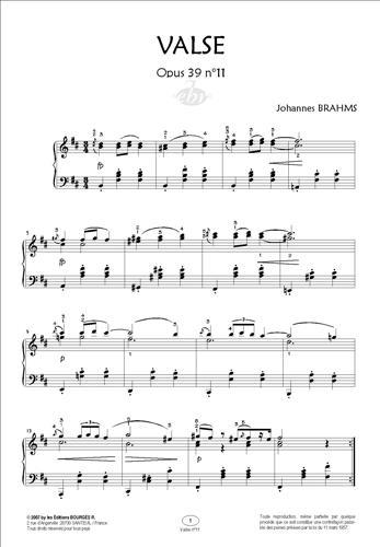 2 Valses : Opus 39 N°10 - Opus 39 N°11 - Collection Anacrouse - pro klavír