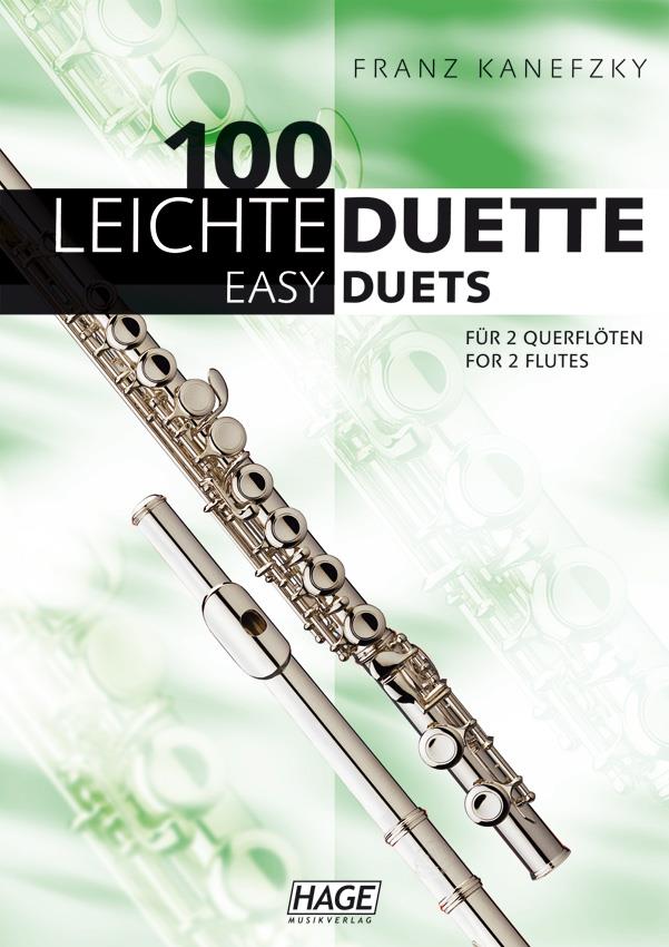 100 Leichte Duette für 2 Querflöten - Notenbuch in C