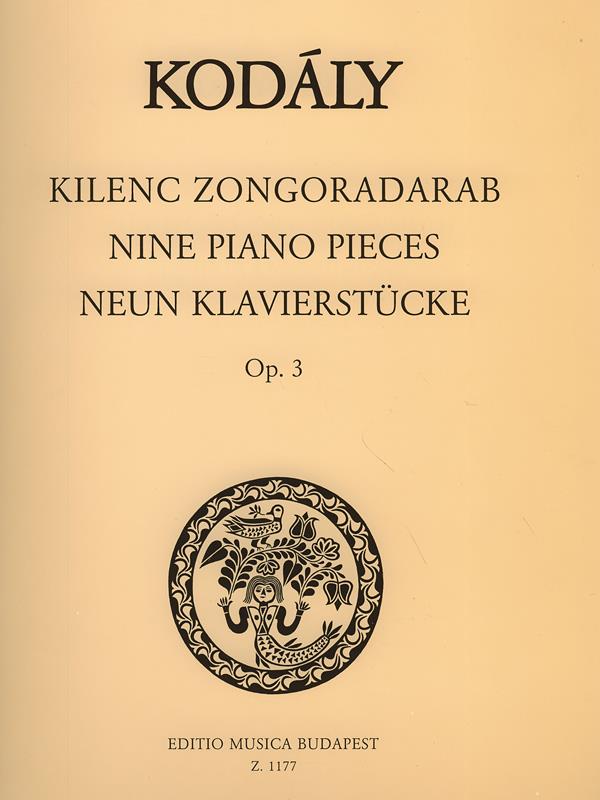 Neun Klavierstücke op. 3 - pro klavír