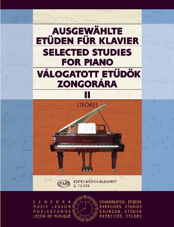Ausgewählte Etüden II für Klavier - für Klavier - cvičení pro klavír