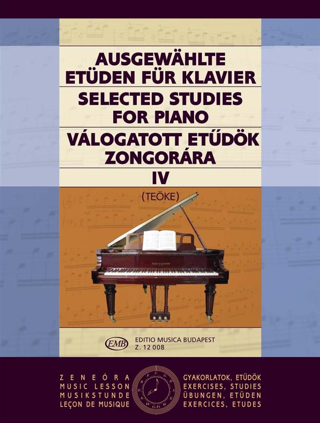 Ausgewählte Etüden IV für Klavier - zongorára - cvičení pro klavír