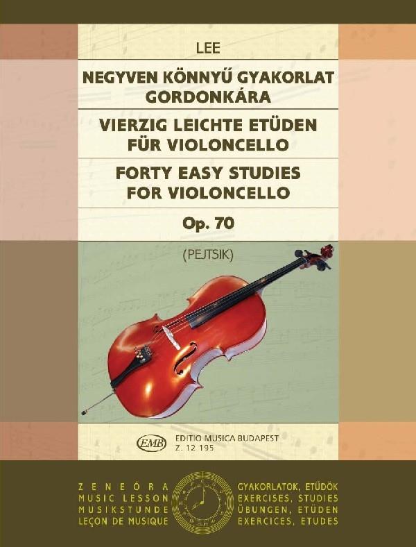 40 leichte Etüden op. 70 für Violoncello - für Violoncello - etudy pro violoncello