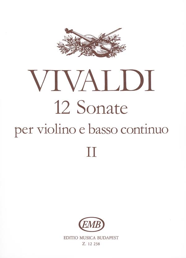 12 sonate per violino e basso continuo II - pro housle a klavír