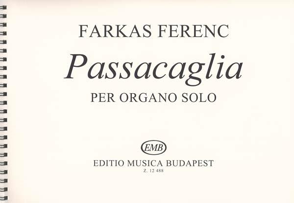 Passacaglia Per Organo Solo - pro varhany