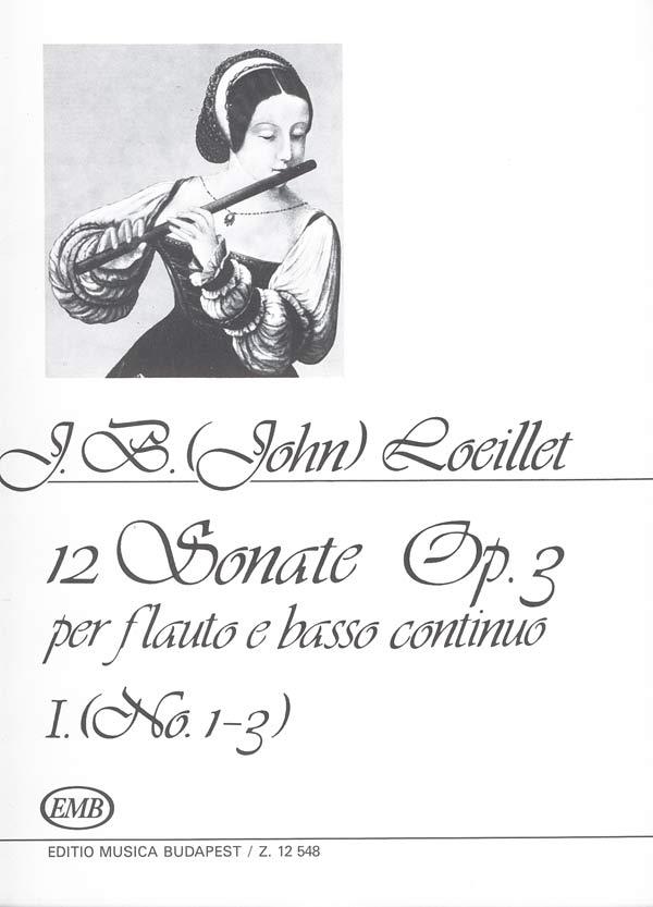 12 Sonaten Op 3 Nr. 1 - für Flöte (Blockflöte) - pro příčnou flétnu a klavír