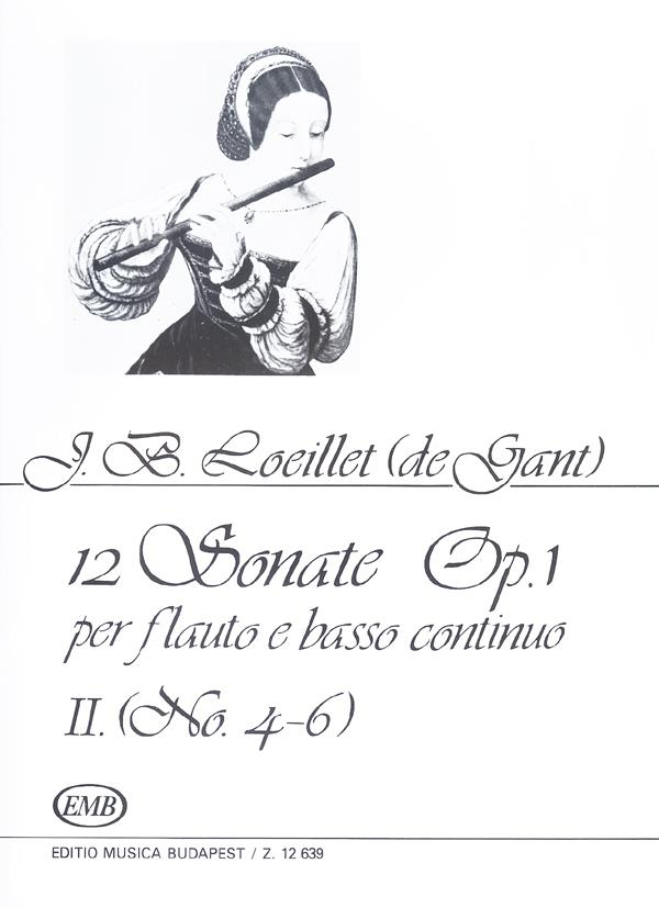 12 Sonate II Op. 1 Nr. 4-6 - pro příčnou flétnu a klavír