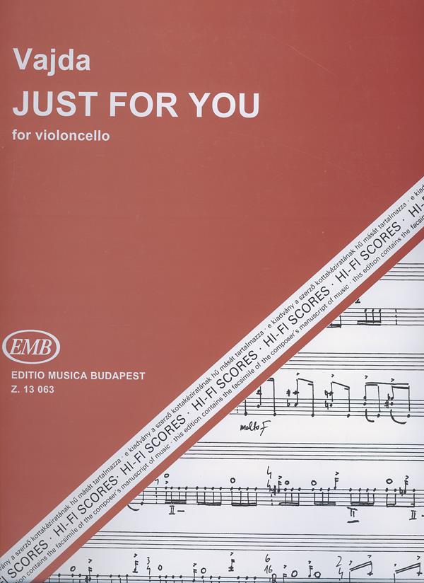 Just for You für Violoncello - für Violoncello - pro violoncello