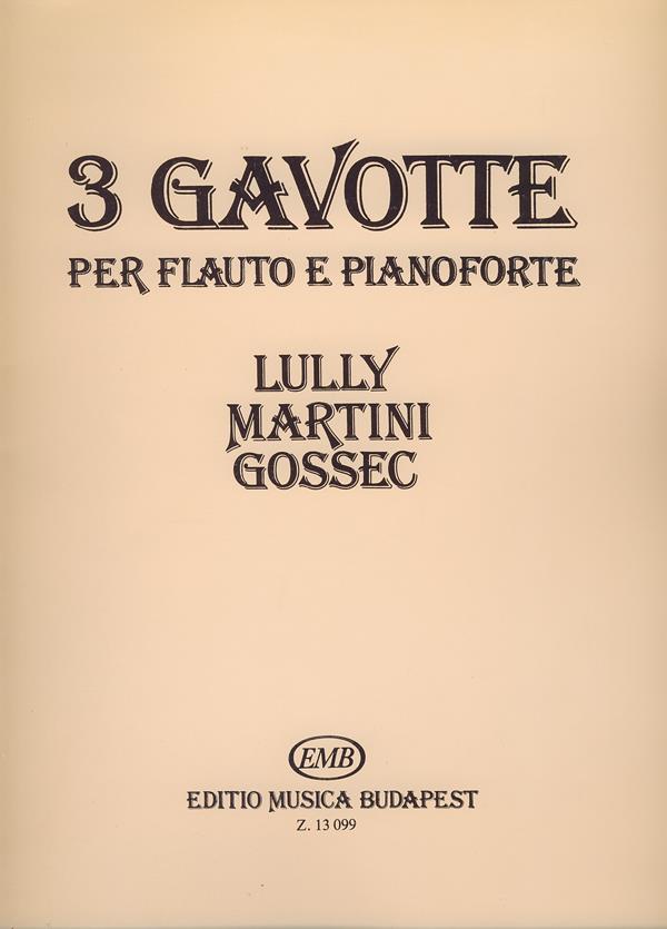 3 Gavotten - pro příčnou flétnu a klavír