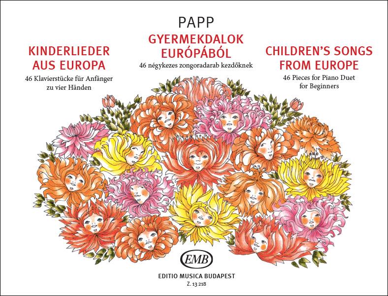 Kinderlieder aus Europa 46 Klavierstücke für Anf - 46 Klavierstücke für Anfänger zu vier Händen - pro čtyřruční klavír