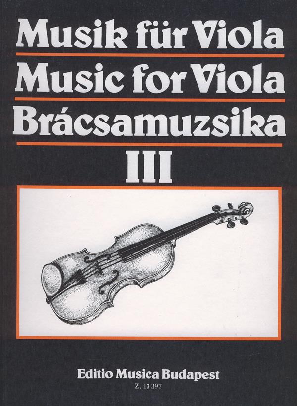 Musik für Viola III - viola a klavír