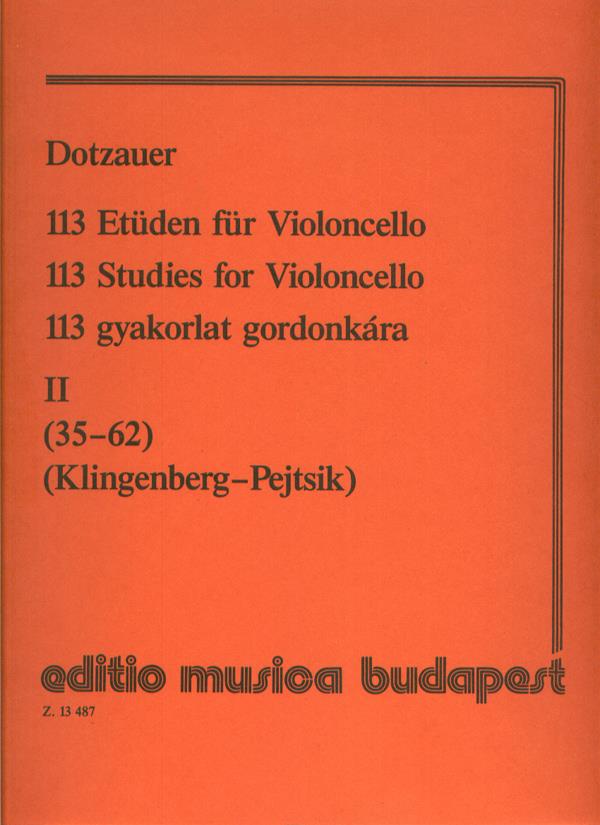 113 Etüden - Volume 2 pro violoncello