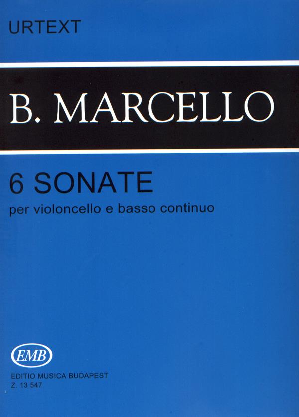 6 sonate per violoncello e basso continuo - pro violoncello a klavír