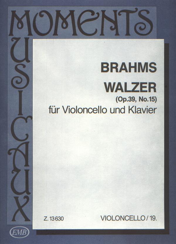Walzer op. 39, No.15 - pro violoncello a klavír