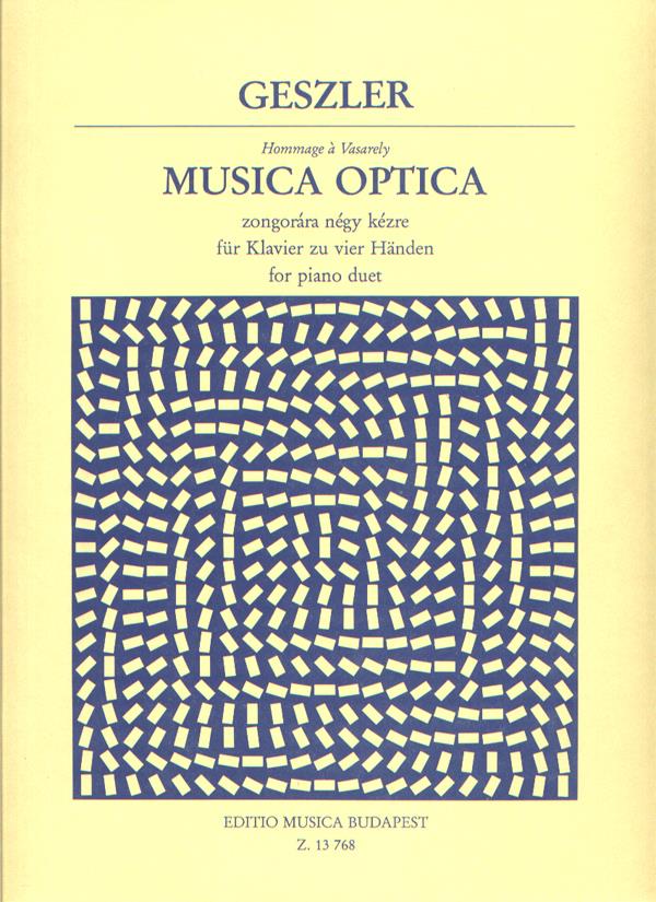 Musica Optica - Hommage à Vasarely - pro čtyřruční klavír