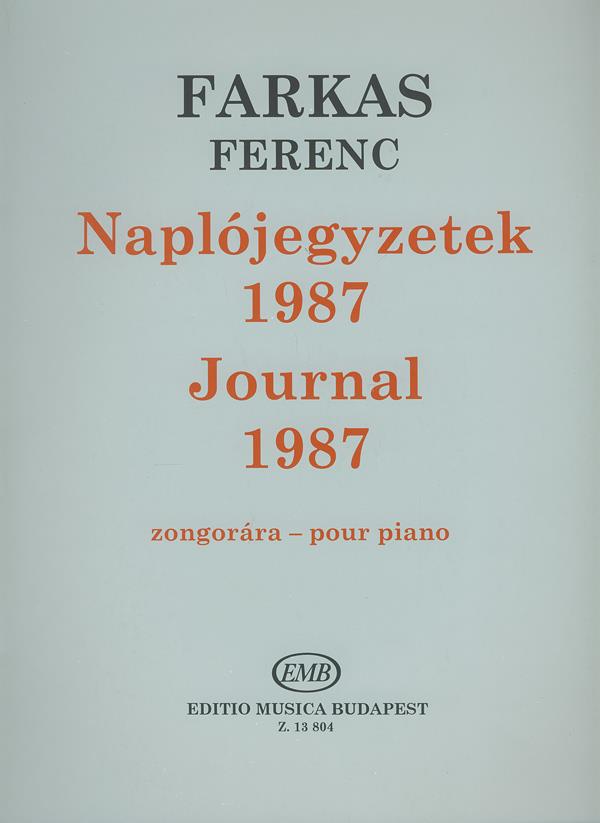 Journal 1987 - pro klavír