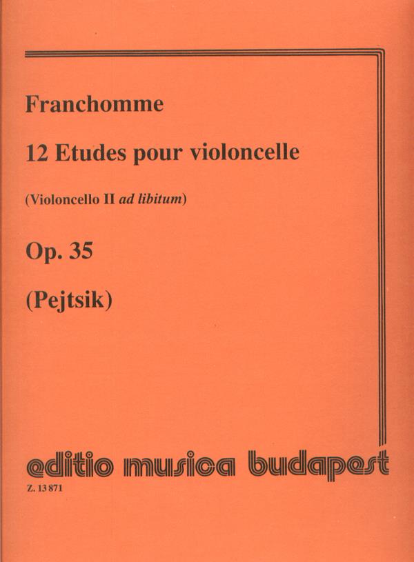12 Etüden op. 35 (Violoncello II ad lib.) - (Violoncello II ad lib.) - etudy pro violoncello