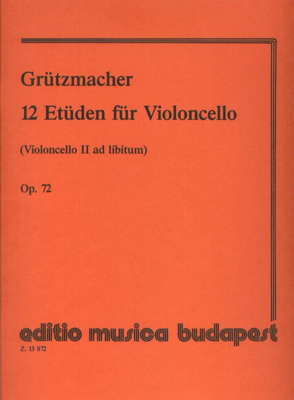 12 Etüden op. 72 (Violoncello II ad lib.) - (Violoncello II ad lib.) - etudy pro violoncello