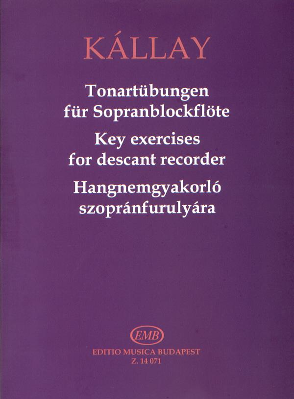 Tonartübungen für Sopranblockflöte - mit Vortragstücken mit Klavierbegleitung - zobcová flétna a klavír