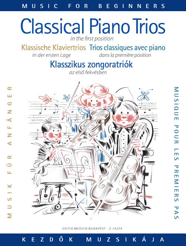Klassische Klaviertrios für Anfänger (Erste Lage) - smyčcový orchestr a klavír