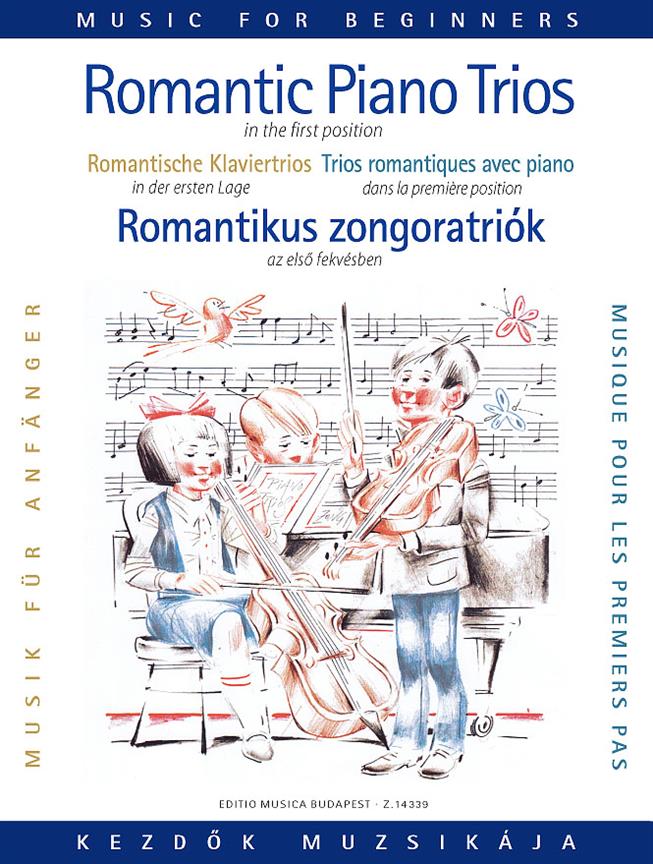 Romantische Klaviertrios für Anfänger (Erste Lage) - smyčcový orchestr a klavír