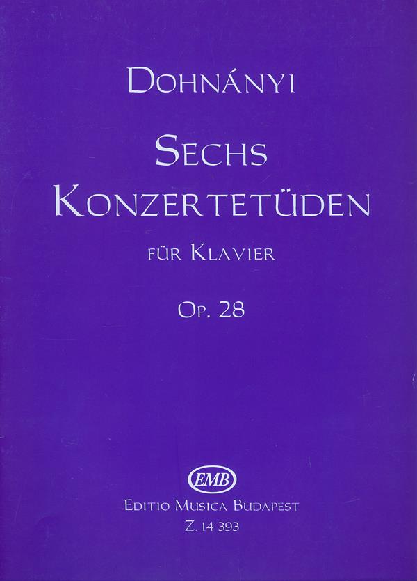 Sechs Konzertetüden für Klavier op. 28 - pro klavír