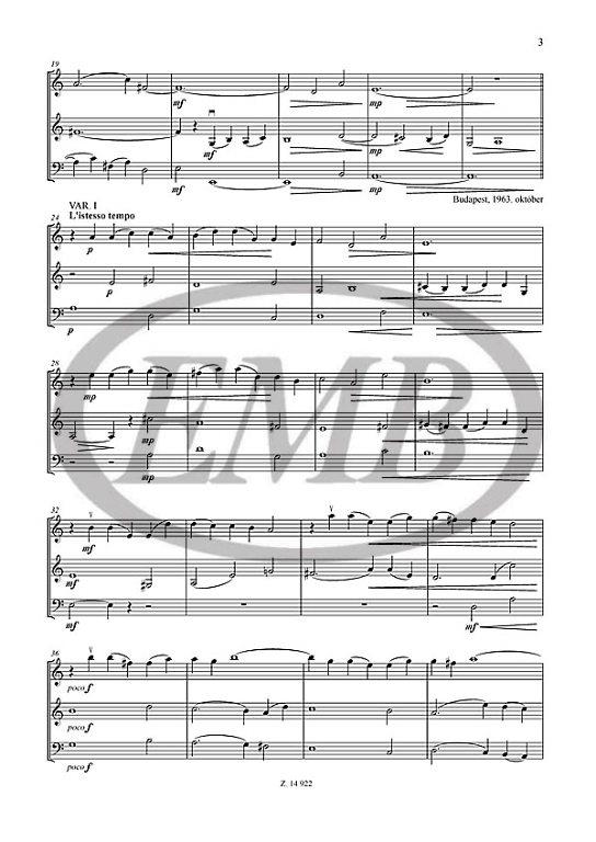 Chaconne per archi - for junior string orchestra or two violins and violoncello or violin, viola and violoncello - pro smyčcový soubor