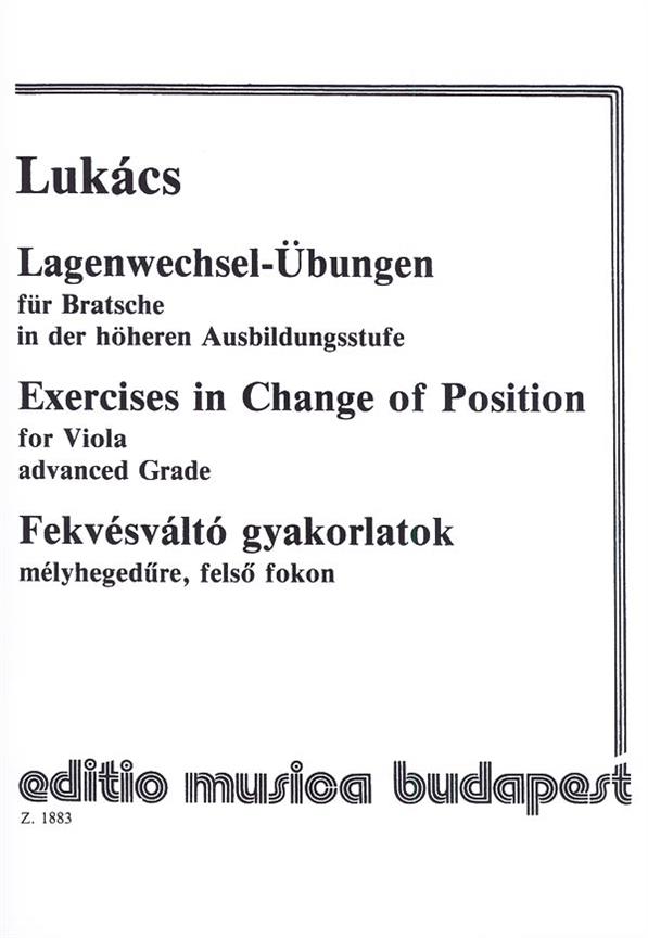 Lagenwechsel-Übungen für Bratsche in der höheren A - pro violu