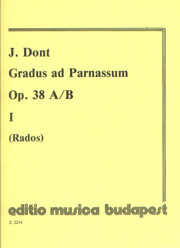 Gradus ad Parnassum I op. 38 30 fortgeschrittene Ü - 30 fortgeschrittene Übungen für Violine mit Begleitung einer zweiten Violine - pro dvoje housle