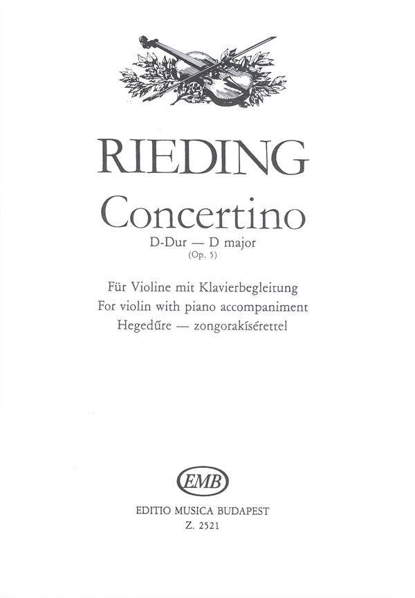 Concertino D-Dur op. 5 - pro housle a klavír