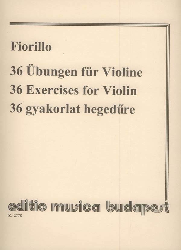 36 Übungen - etudy pro housle