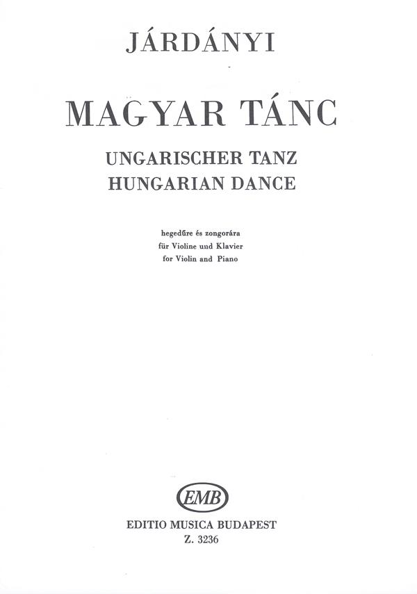 Ungarischer Tanz - pro housle a klavír