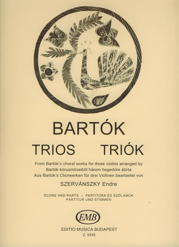 Trios (aus dreistimmigen Chorwerken bearbeitet v - (aus dreistimmigen Chorwerken bearbeitet von E. Szervánszky) - houslové duety