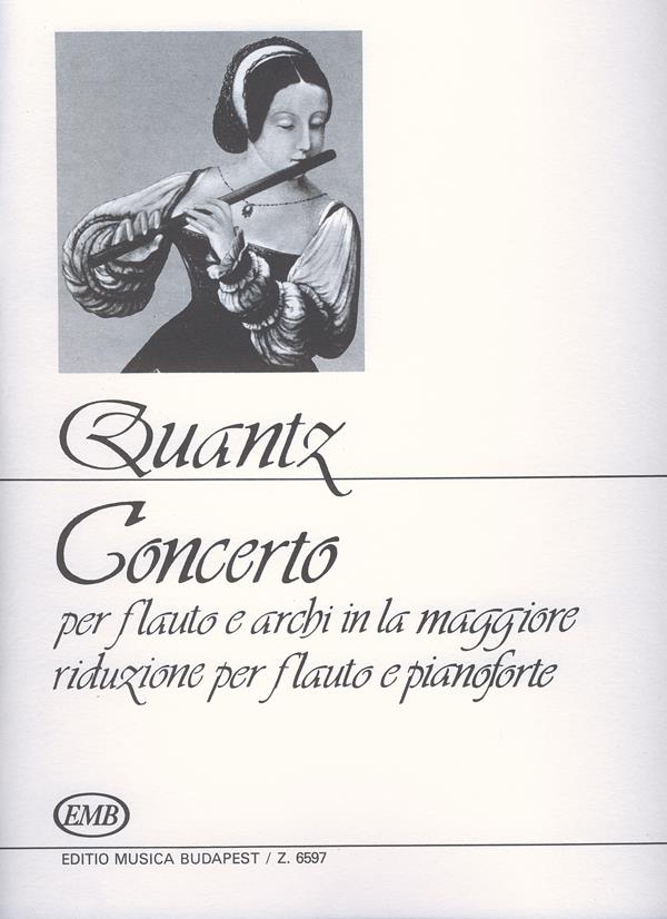 Concerto In La Maggiore Per Flauto E Archi - příčná flétna a klavír