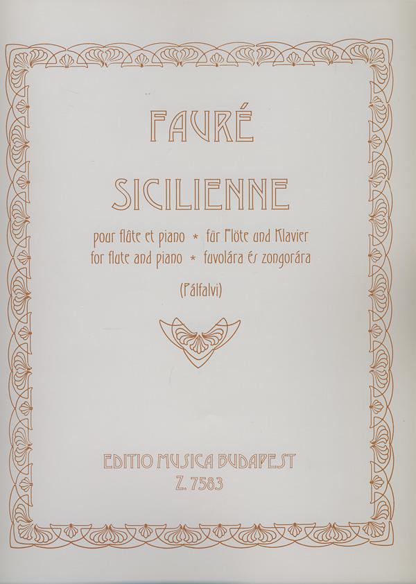 Sicilienne Opus 78 - příčná flétna a klavír