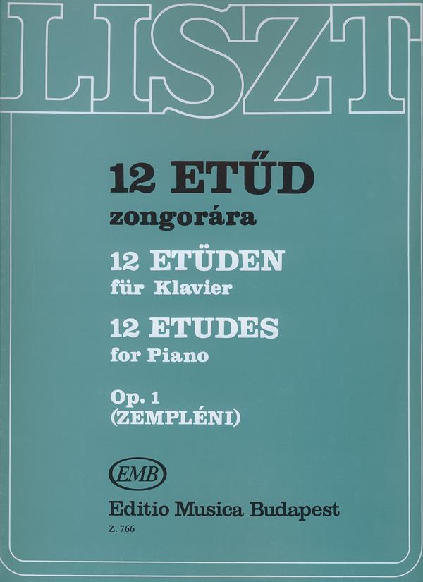 12 Etüden op.1 für Klavier - für Klavier - etudy pro klavír