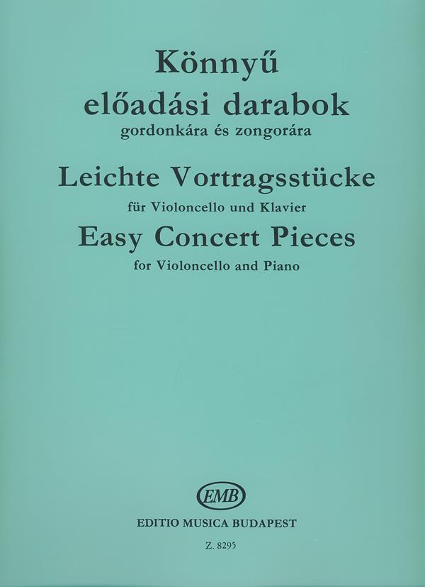 Leichte Vortragsstücke für Violoncello und Klavi - für Violoncello und Klavier - pro violoncello a klavír