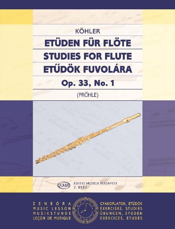 Etüden für Flöte 1 op. 33, No. 1 - etudy pro příčnou flétnu
