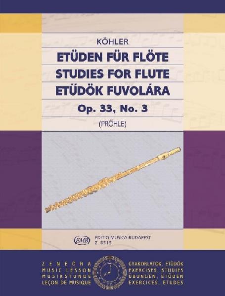 Etüden für Flöte 3 op. 33, No. 3 - etudy pro příčnou flétnu