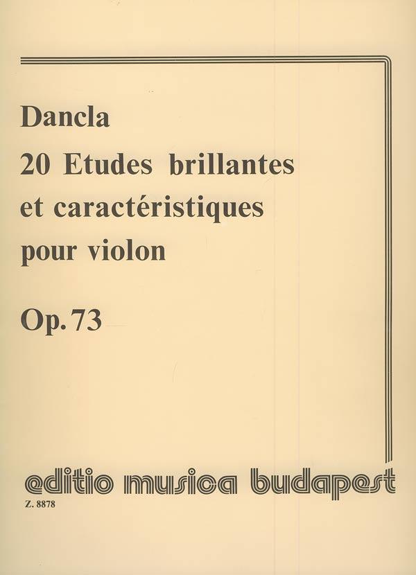 20 etudes brillantes et caracteristiques op. 73 f - für Violine - pro housle