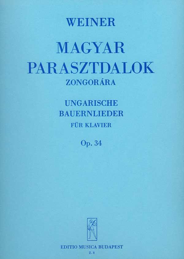 Ungarische Bauernlieder Op. 34 Fünfte Serie - pro klavír