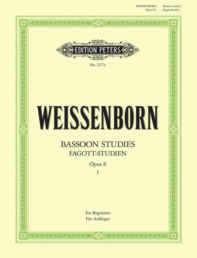 Fagottstudien 1 Op.8 - Bassoon Studies 1 - für Anfänger/for Beginners - pro fagot