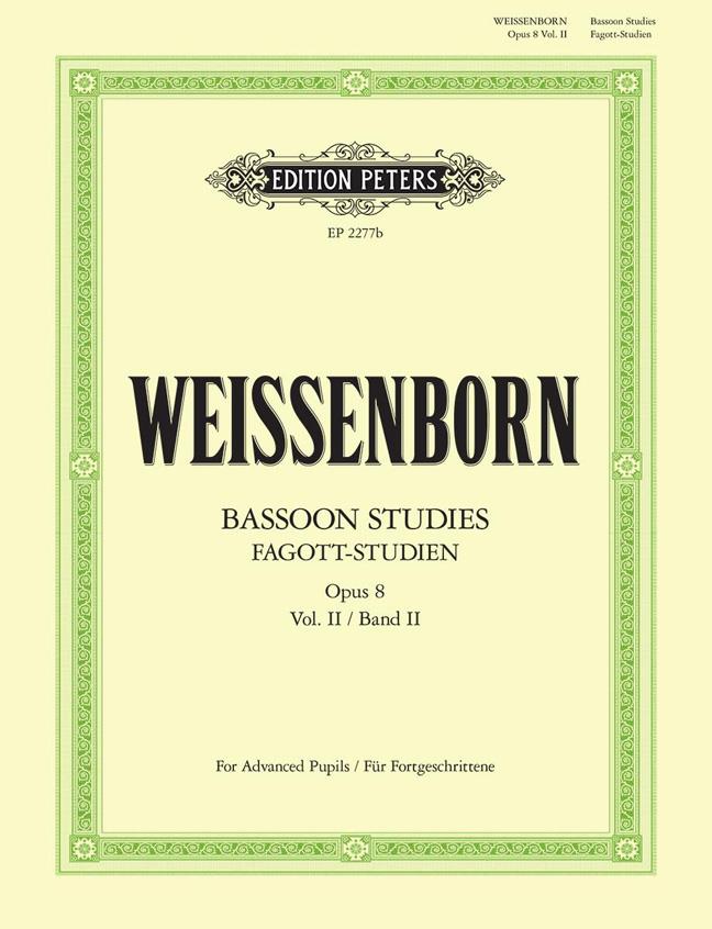 Fagottstudien 2 Op.8 - Bassoon Studies 2 - für Fortgeschrittene/for Advanced Pupils - pro fagot