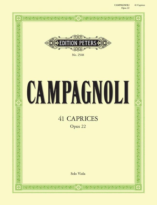 41 Caprices Op.22 for Solo Viola - na violu